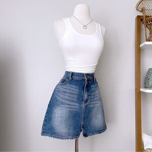 Mini Medium Blue Wash Skirt
